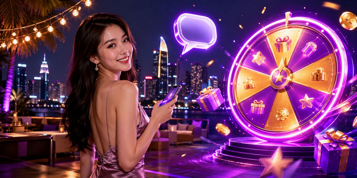 Không gian neon tại Hồ Chí Minh gợi trải nghiệm roulette trên di động