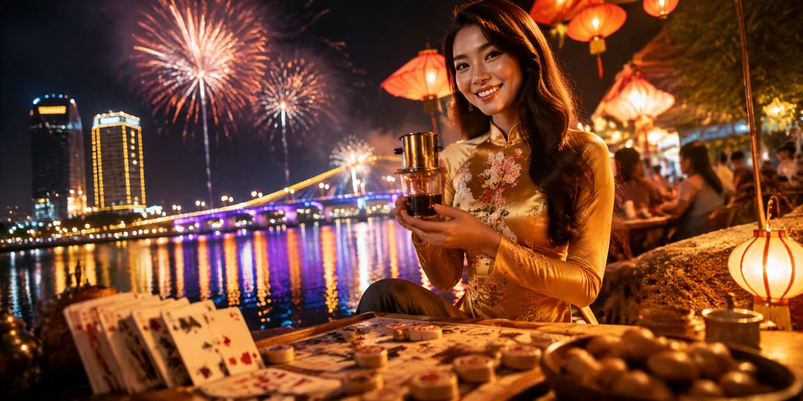 Người dùng tại Huế đọc điều khoản trò chơi thẻ bài trong quán cà phê